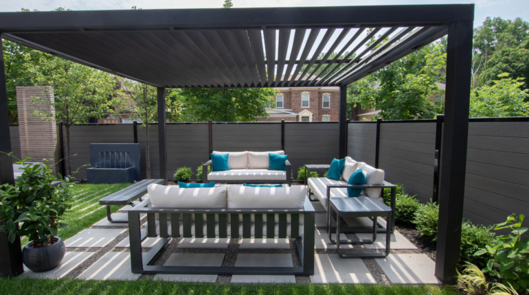 Louvered Roof Pergola