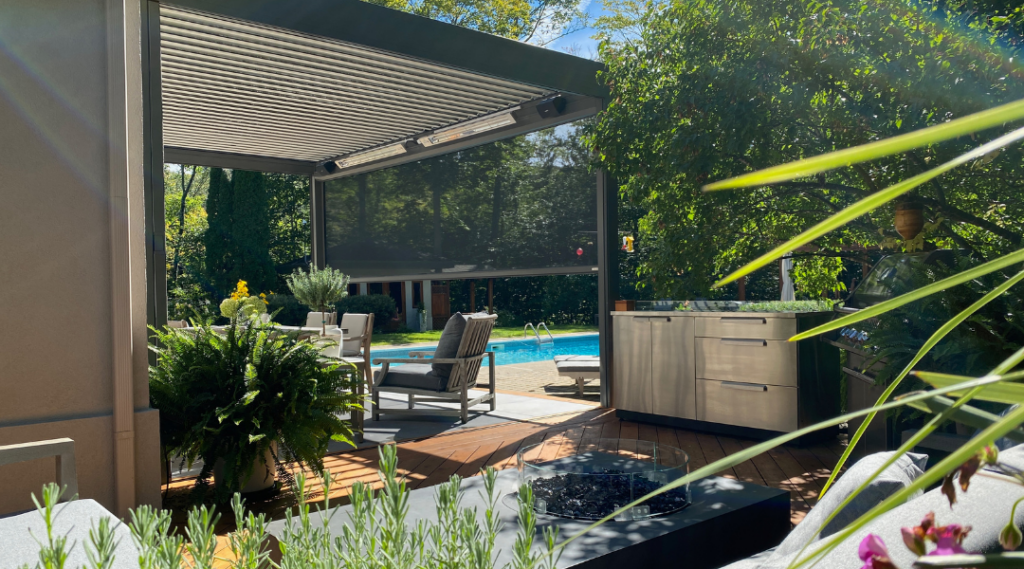 Louvered Pergola in Chevy Chase, MD