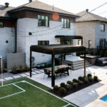 Manual vs. motorized patio screens for a residential outdoor space